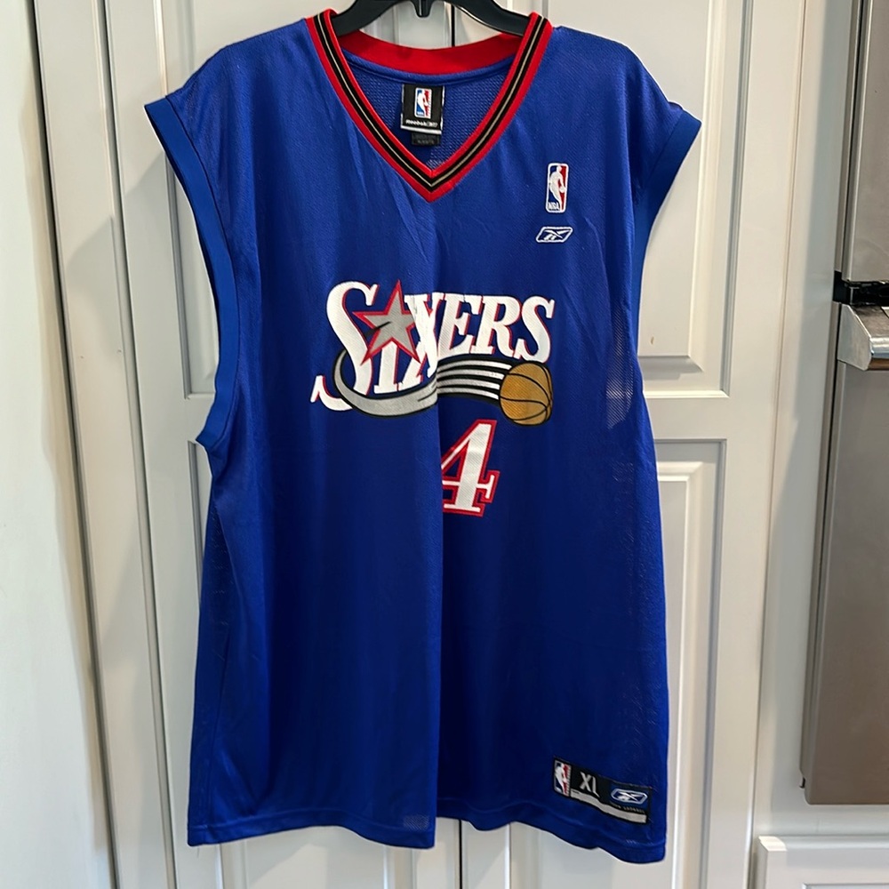 ADIDAS PHILADELPHIA 76ERS SIXERS #4 CHRIS WEBBER JERSEY